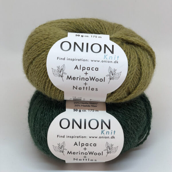 Onion Alpaca + merino wool + neetles