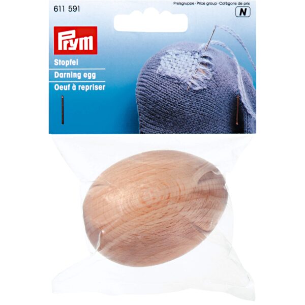 Prym stoppeæg i træ - darning egg